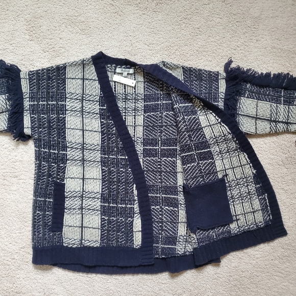 Madewell Plaid Fringe Cardigan - Picture 5 of 10